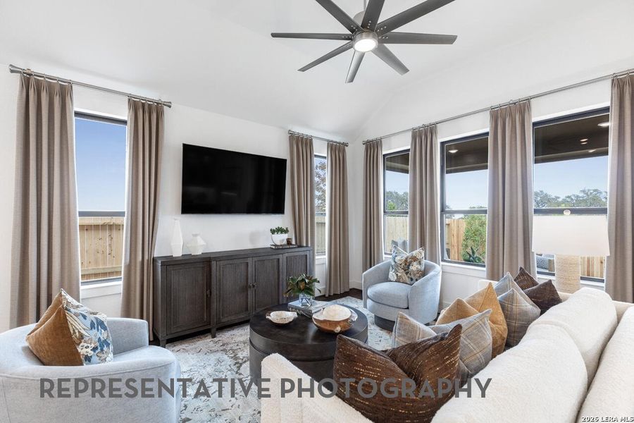 Furnished interior view inside a new home in Prominence, San Antonio (Image 17).