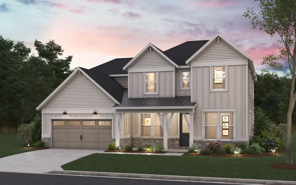 Representative exterior photo of a completed home built from the Foxwood by Pulte Homes in Bristol, Dawsonville, GA (Image 9).