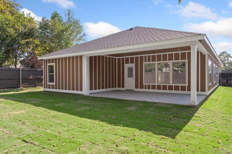 Exterior details and patio area of a home in , Dallas (Image 2). Exterior details and patio area of a home in , Dallas (Image 2).