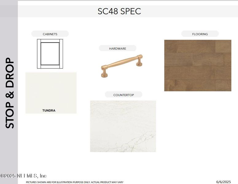 Sample of building materials used in homes in SilverLeaf, St. Augustine (Image 23).