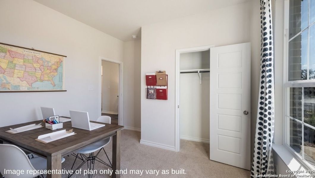 Furnished interior view inside a new home in Brookstone Creek, San Antonio (Image 19).