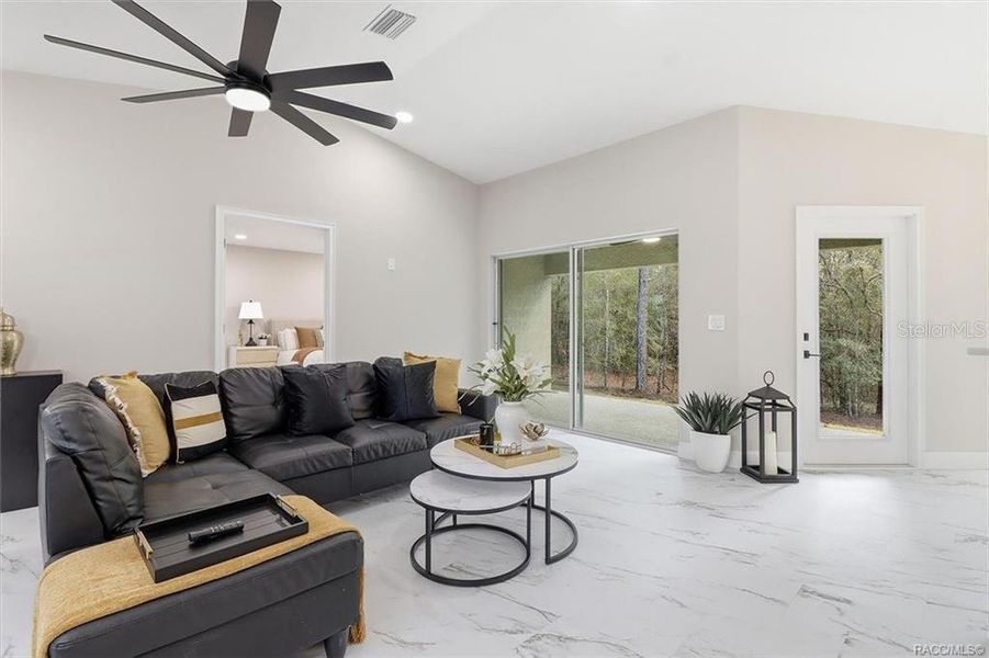 Furnished interior view inside a new home in , Citrus Springs (Image 11).