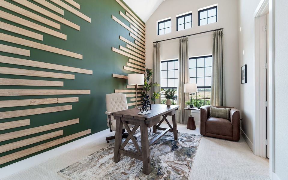 Furnished interior view inside a new home in Marvida, Cypress (Image 36).