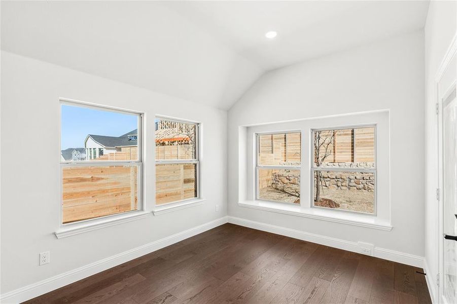 Spacious, unfurnished interior of a new home in Painted Tree Woodland District 50, McKinney (Image 26).