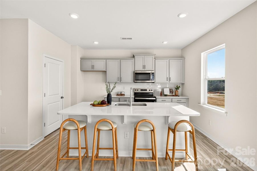 Furnished interior view inside a new home in The Falls at Newton, Newton (Image 9).