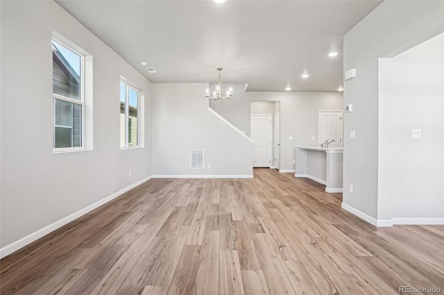 Spacious, unfurnished interior of a new home in Parkway at Prairie Center Village, Brighton (Image 37).