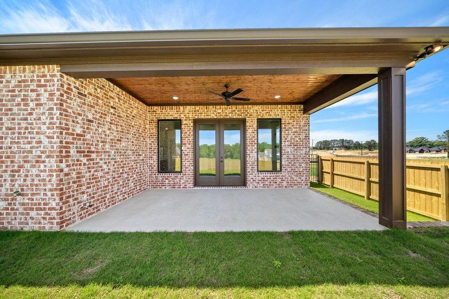 Exterior details and patio area of a home in , Tyler (Image 20).