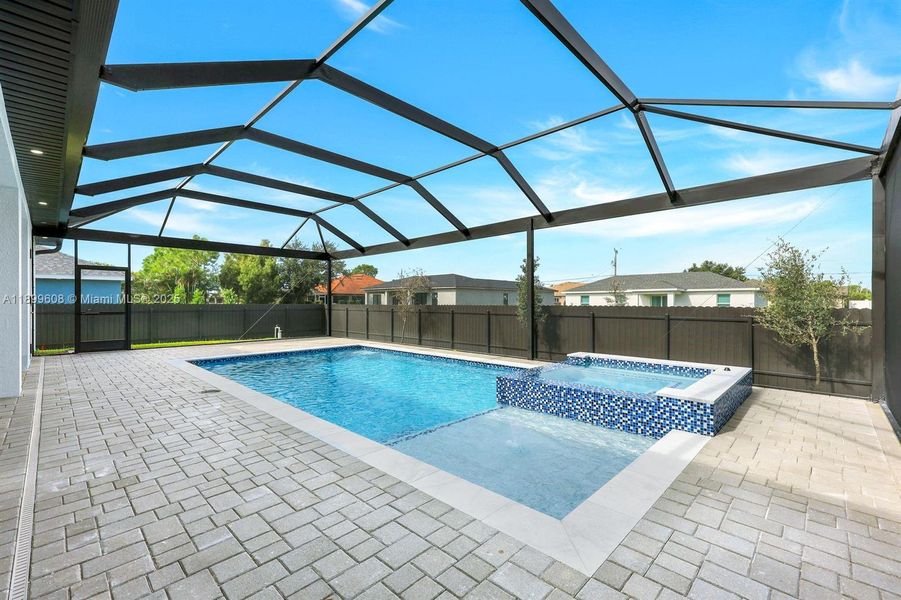 Exterior details and patio area of a home in , Cape Coral (Image 2). Exterior details and patio area of a home in , Cape Coral (Image 2).