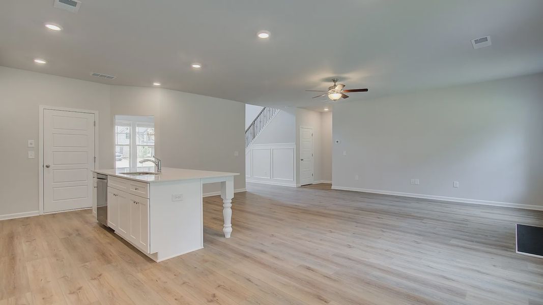 Representative furnished interior of a home built from the Meridian II by DRB Homes in Northcroft, Loganville (Image 13).