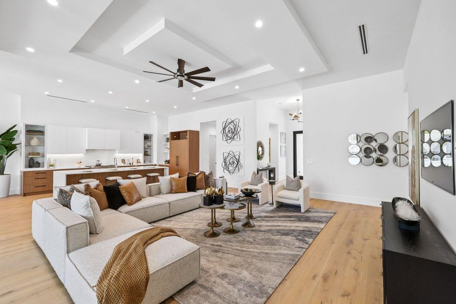 Furnished interior view inside a new home in , Boca Raton (Image 10). Furnished interior view inside a new home in , Boca Raton (Image 10).