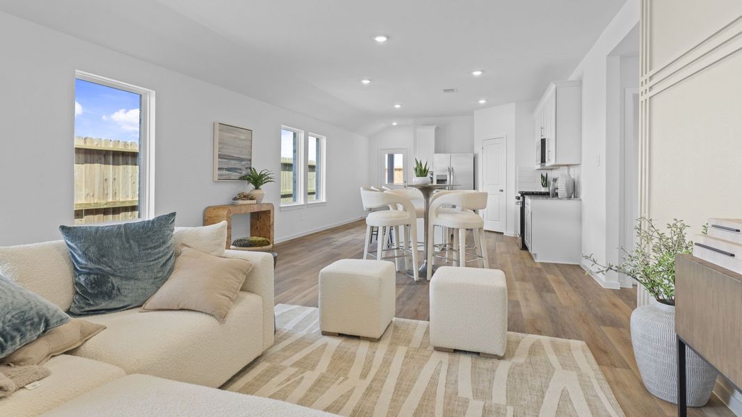 Furnished interior view inside a new home in Tamarron, Fulshear (Image 7).