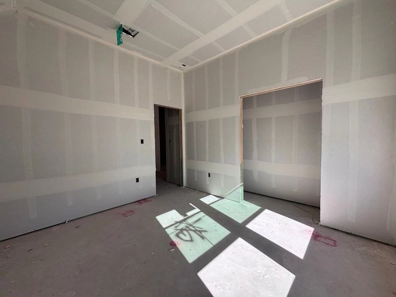 In-progress construction of a new home in The Colony 50s, Bastrop, TX (Image 4).