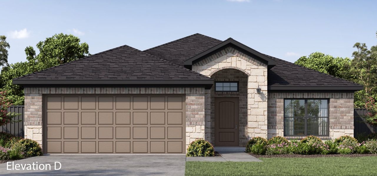 Front exterior of a new home in Fox Landing, Caddo Mills, TX, highlighting curb appeal (Image 19).