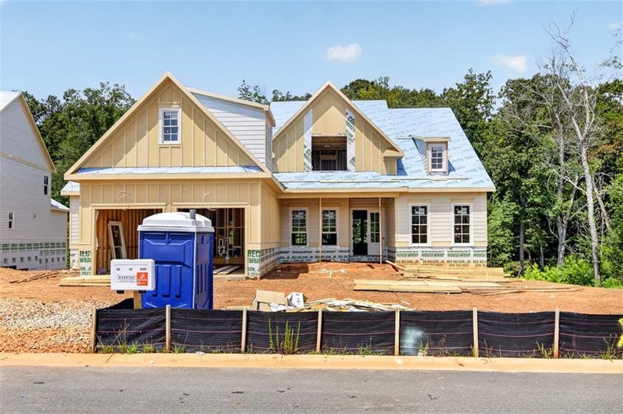 In-progress construction of a new home in , Statham, GA (Image 6).