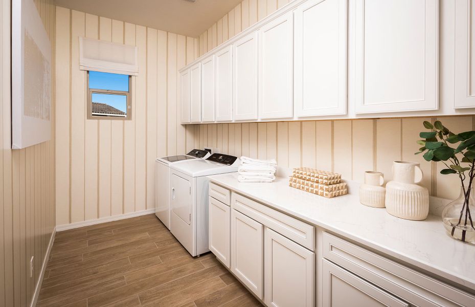 Furnished interior view inside a new home in Harvest - Enchantment Series, Queen Creek (Image 14).