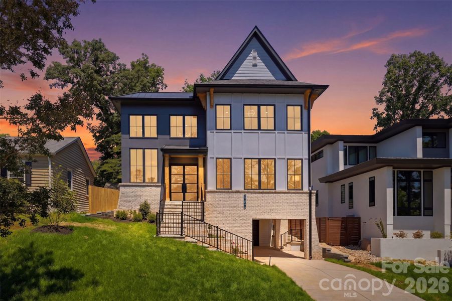 Front exterior of a new home in , Charlotte, NC, highlighting curb appeal (Image 27).