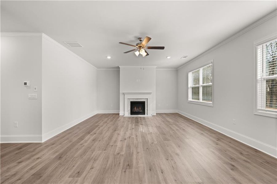 Spacious, unfurnished interior of a new home in Holland Estates, Powder Springs (Image 32). Spacious, unfurnished interior of a new home in Holland Estates, Powder Springs (Image 32).