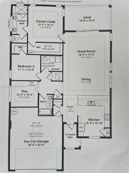 2D floor plan layout of this home in , Port St. Lucie, FL (Image 5).