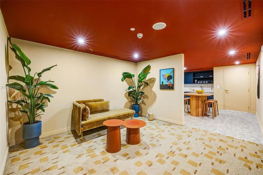 Furnished interior view inside a new home in , Miami (Image 9).