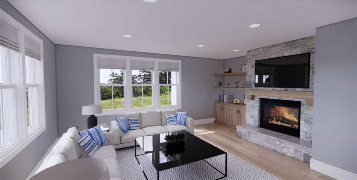 Furnished interior view inside a new home in , Carrollton (Image 39).