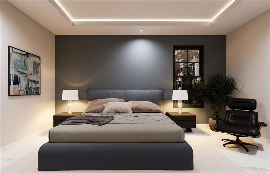 Furnished interior view inside a new home in , Atlanta (Image 15).