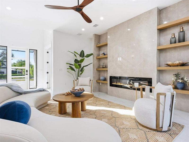 Furnished interior view inside a new home in , Sarasota (Image 8).