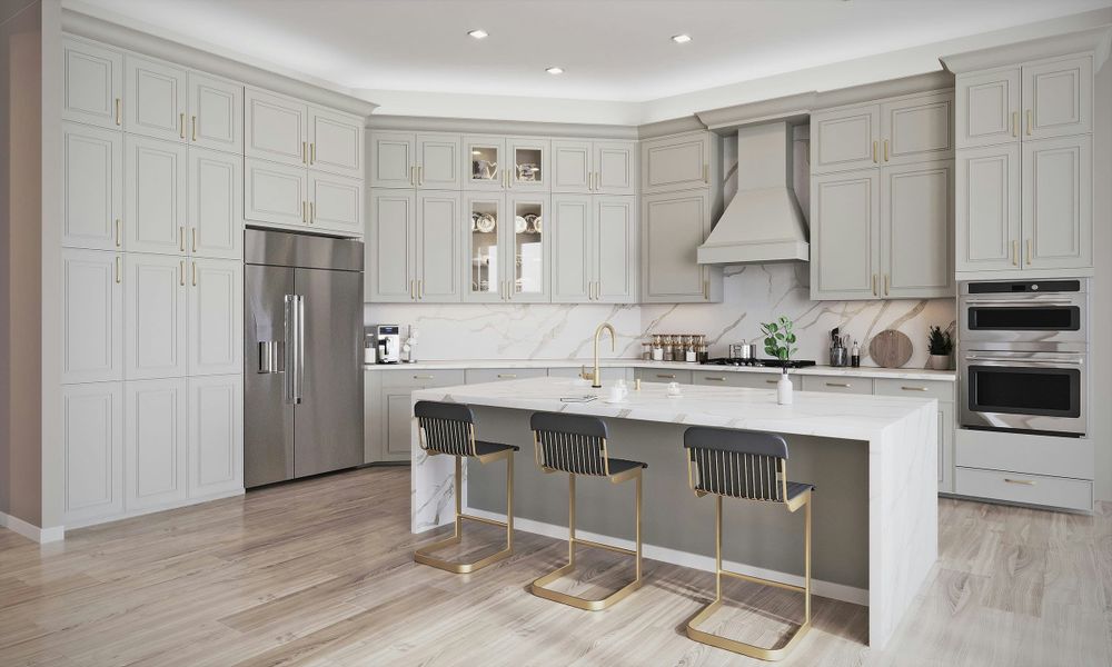 2D floor plan layout for the Madrona by GHO Homes in Tesoro Club, Port St. Lucie, FL (Image 40).