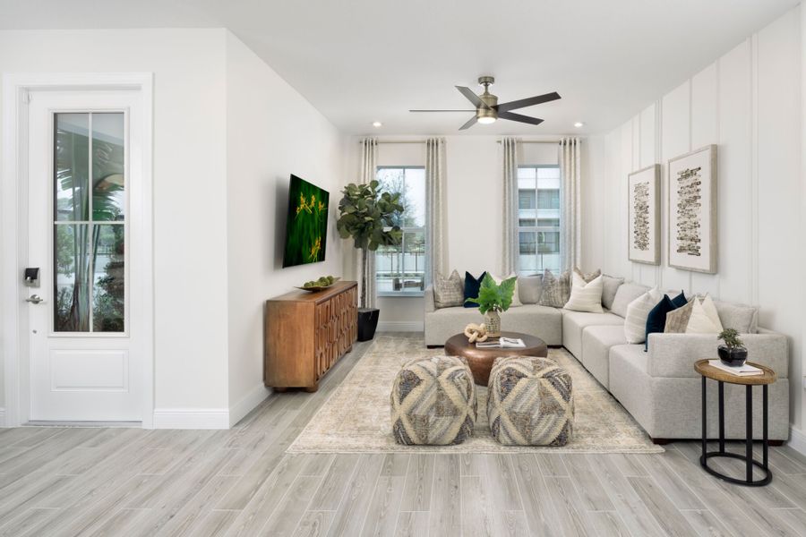 Representative furnished interior of a home built from the Prairie by Mattamy Homes in Newfield, Palm City (Image 7).