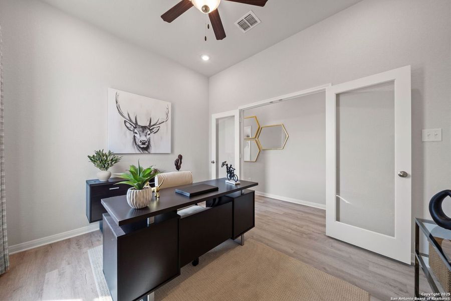 Furnished interior view inside a new home in Applewhite Meadows, San Antonio (Image 9). Furnished interior view inside a new home in Applewhite Meadows, San Antonio (Image 9).