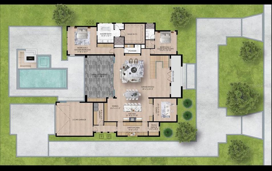 2D floor plan layout of this home in , Winter Park, FL (Image 4). 2D floor plan layout of this home in , Winter Park, FL (Image 4).