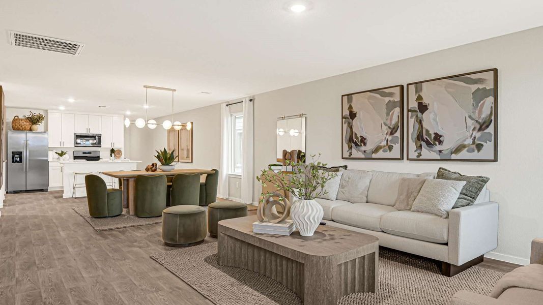 Furnished interior view inside a new home in Milo Farms, Needville (Image 18).