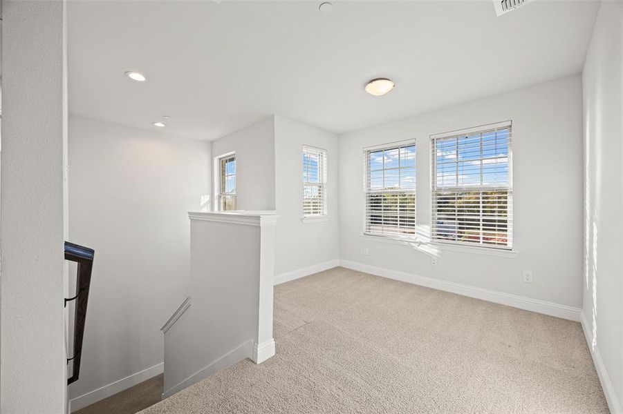 Loft area at the top of the stairs