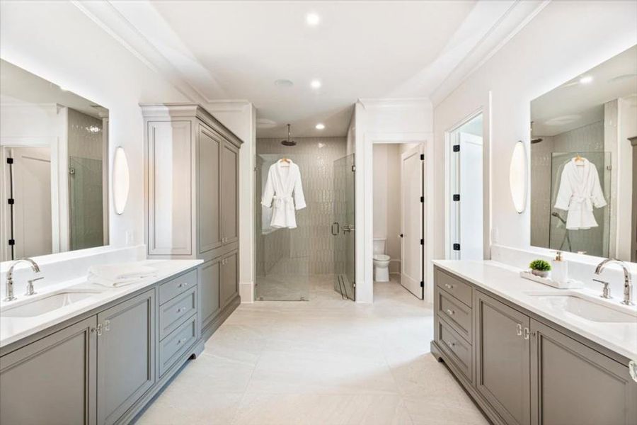 Furnished interior view inside a new home in , Alpharetta (Image 17).