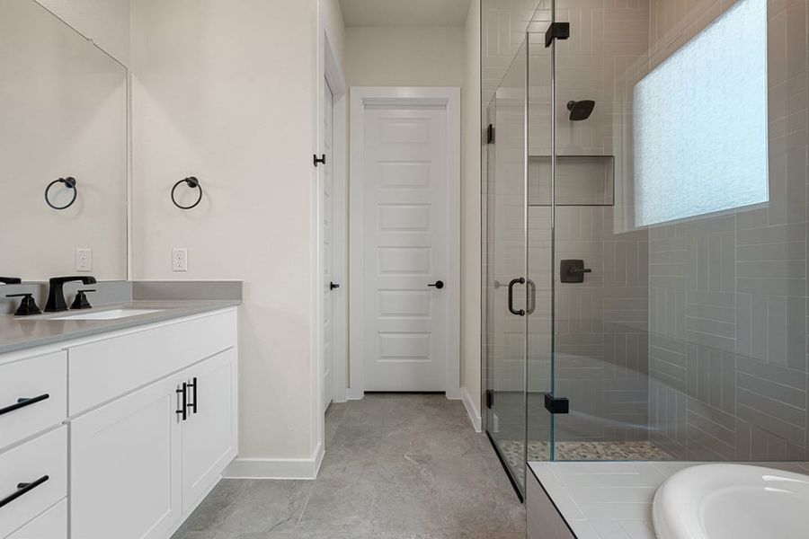 Furnished interior view inside a new home in Heritage, Dripping Springs (Image 17).