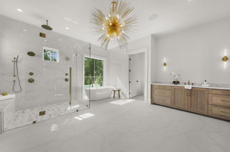 Furnished interior view inside a new home in , Alpharetta (Image 35).