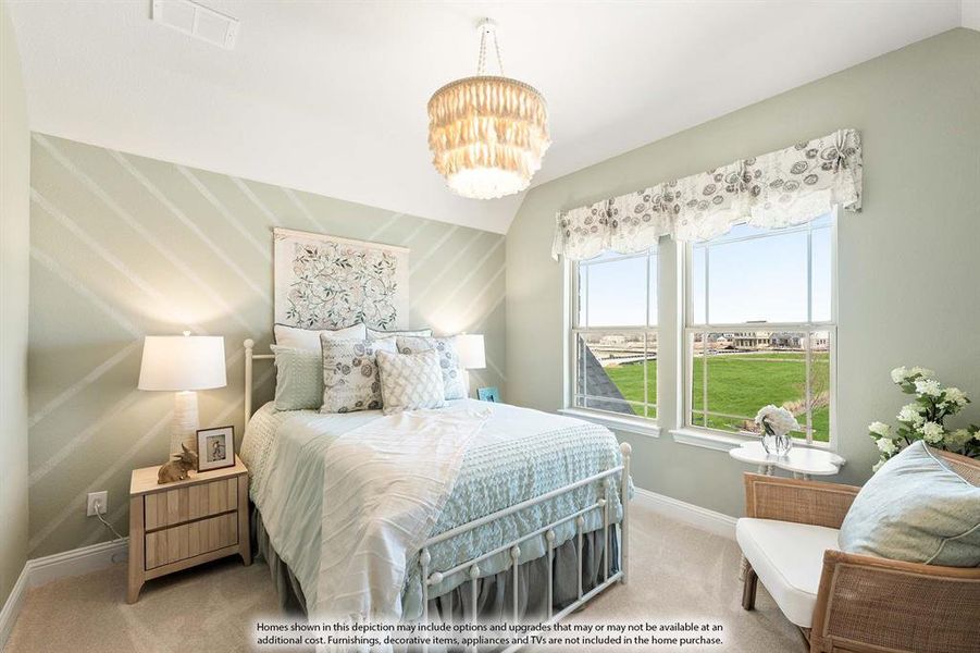 Furnished interior view inside a new home in ArrowBrooke, Aubrey (Image 11).