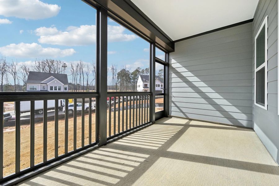 Screened-In Porch featuring the AW Collection® Harmony - A lovely spot to sip and unwind. Screened-In Porch featuring the AW Collection® Harmony - A lovely spot to sip and unwind.