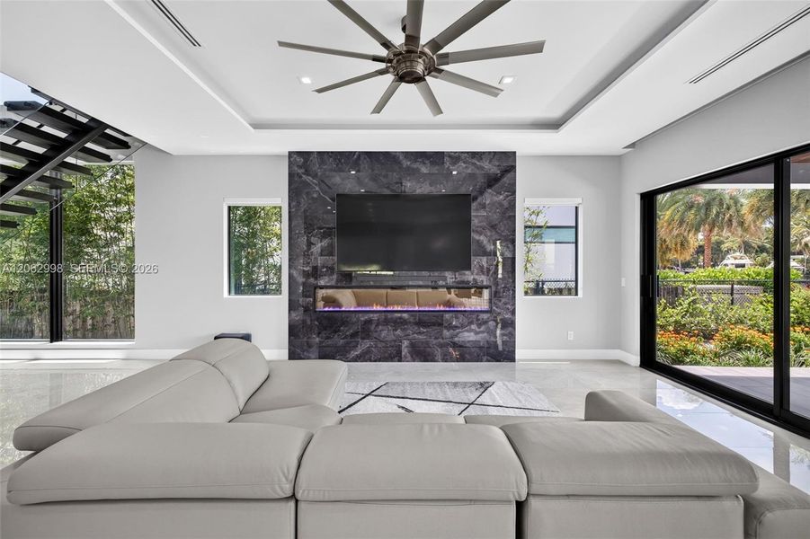 Furnished interior view inside a new home in , Fort Lauderdale (Image 76).