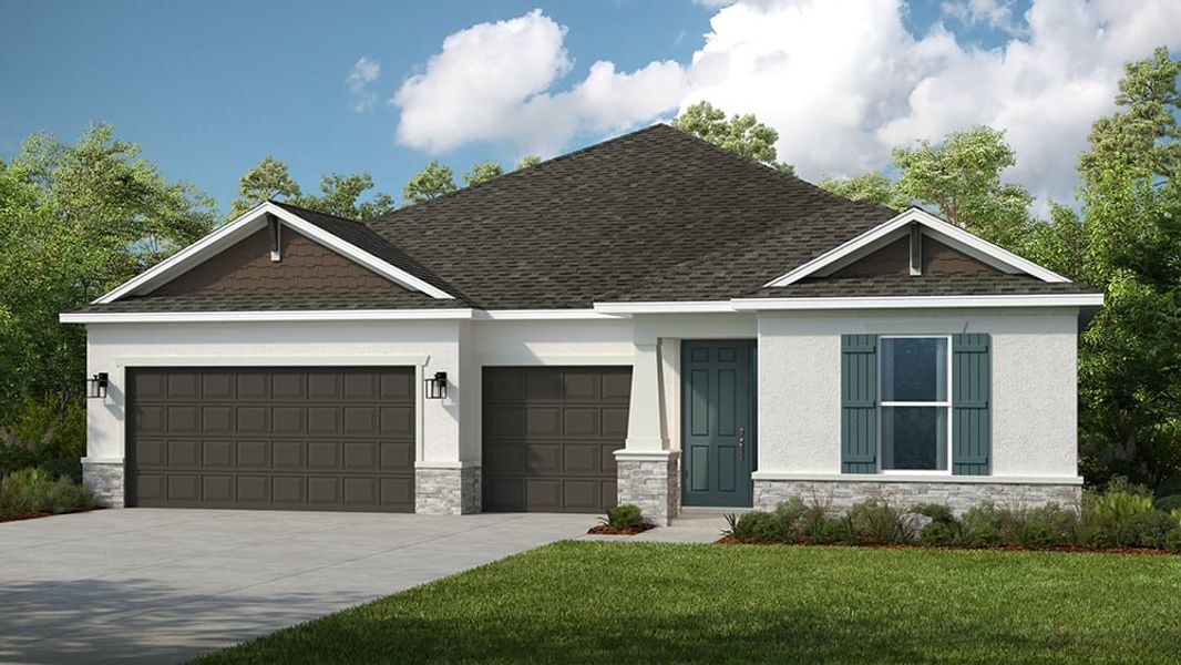 Representative exterior photo of a completed home built from the Astoria by Taylor Morrison in Sunbridge, Orlando, FL (Image 1). Representative exterior photo of a completed home built from the Astoria by Taylor Morrison in Sunbridge, Orlando, FL (Image 1).