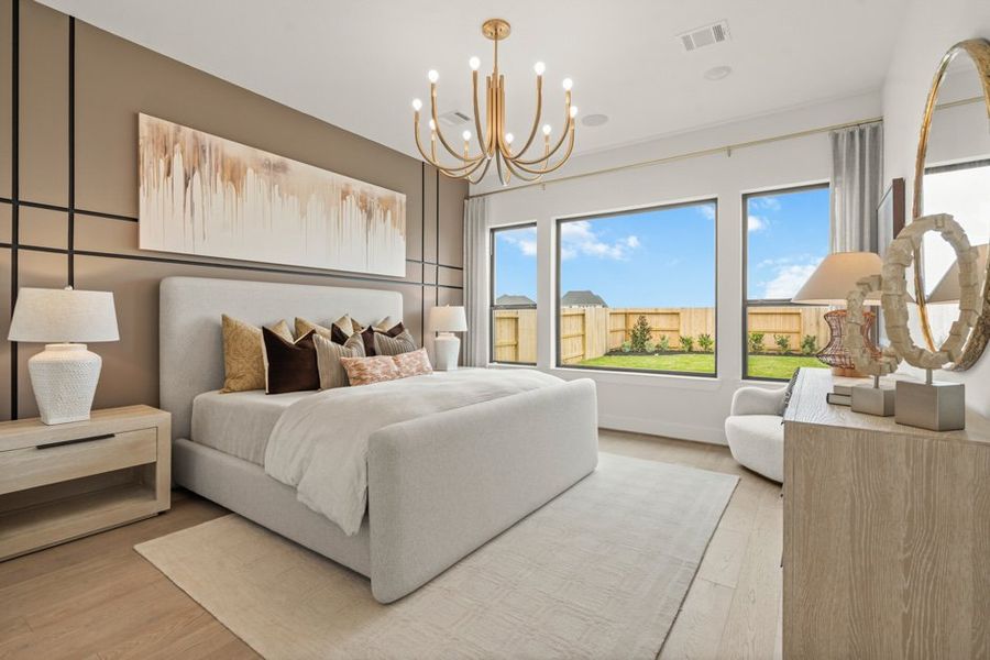 Furnished interior view inside a new home in Legacy Prairie at Katy Court 60', Katy (Image 15).