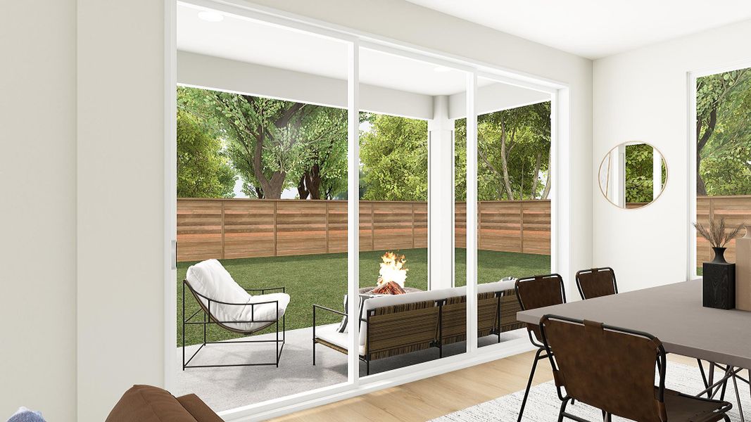 Representative furnished interior of a home built from the Bailey by Tri Pointe Homes in Prairie Collection at The Meadows, Krum (Image 11).