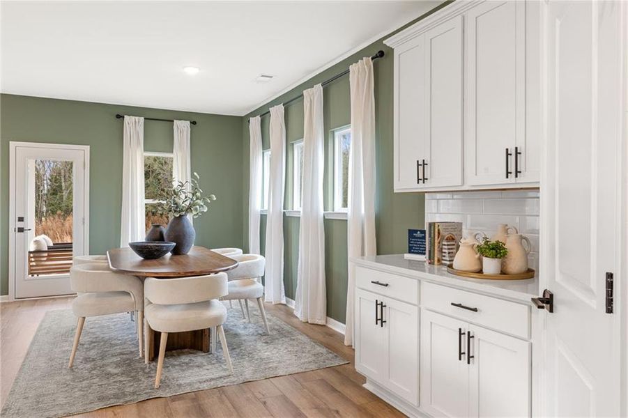 Furnished interior view inside a new home in The Bluffs, Canton (Image 17).