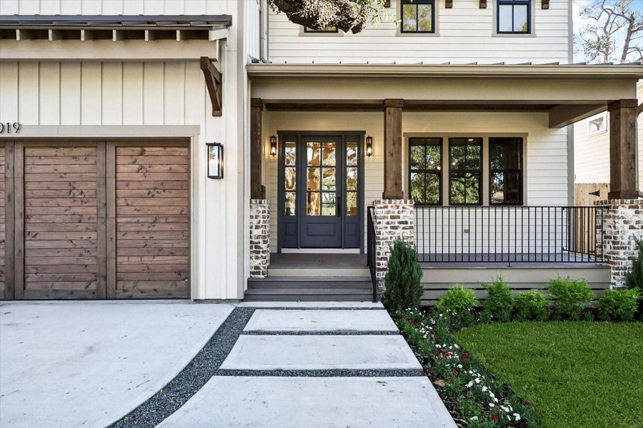 Exterior details and patio area of a home in , Houston (Image 1).