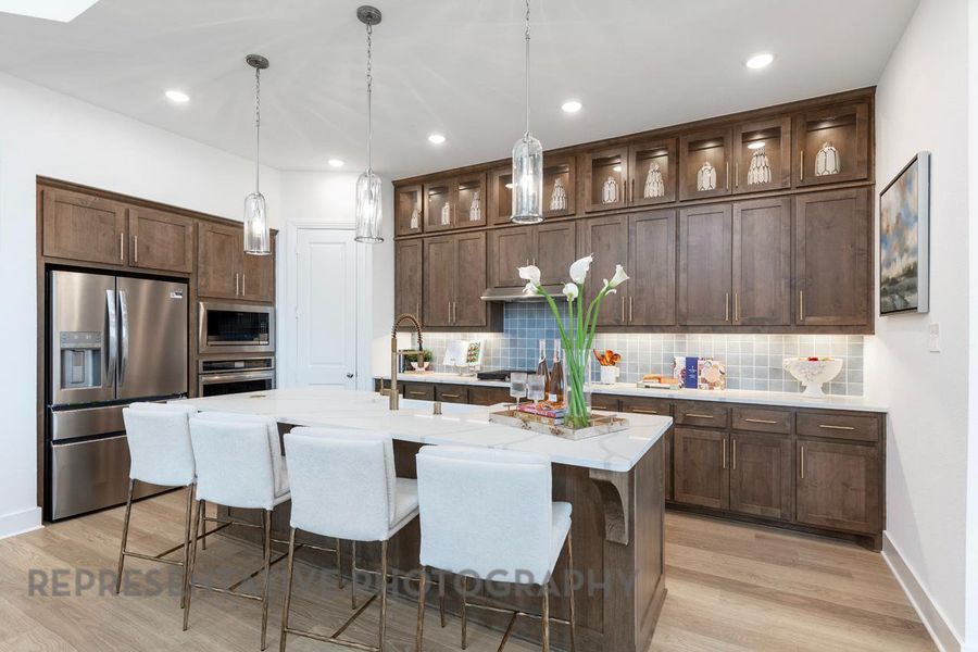 Furnished interior view inside a new home in Lariat: 50ft. lots, Liberty Hill (Image 31).