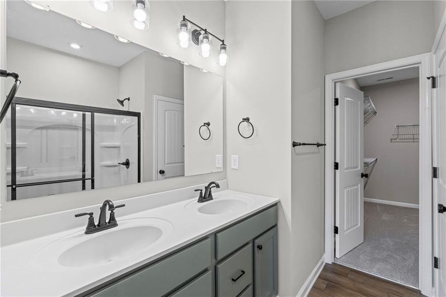 Furnished interior view inside a new home in Villas at Gold Creek, Dawsonville (Image 11).