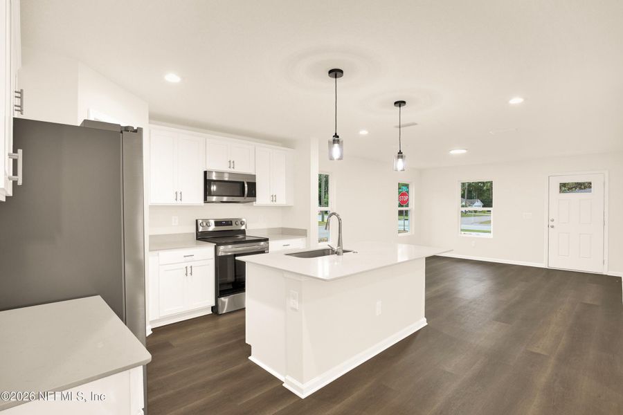 Furnished interior view inside a new home in , Green Cove Springs (Image 8). Furnished interior view inside a new home in , Green Cove Springs (Image 8).