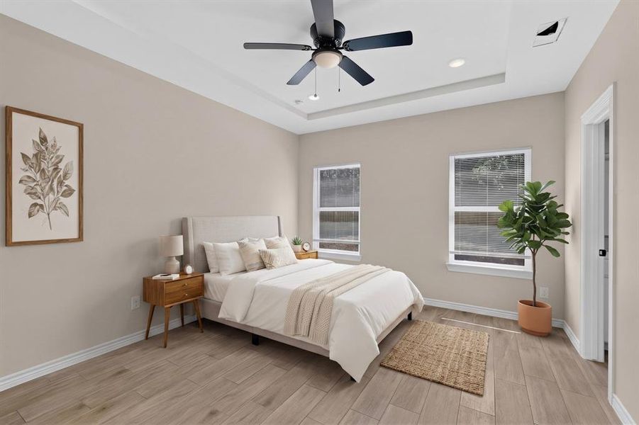 Furnished interior view inside a new home in , Gainesville (Image 8).