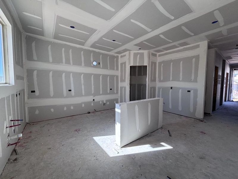 In-progress construction of a new home in The Colony 45s, Bastrop, TX (Image 7).