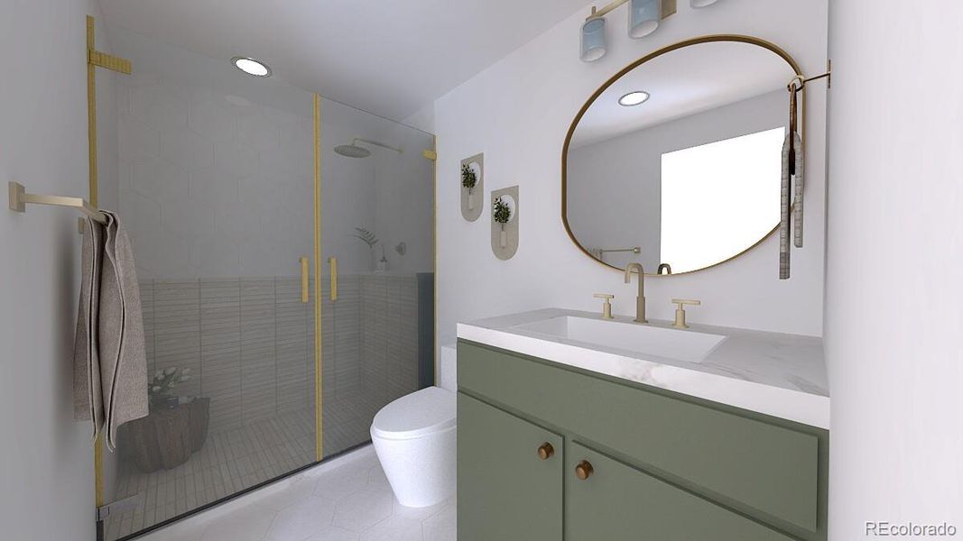 Furnished interior view inside a new home in , Denver (Image 7).