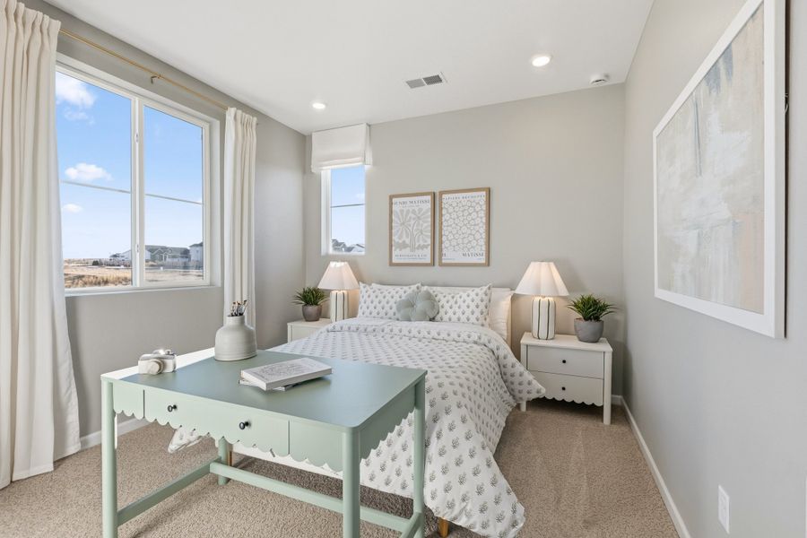 Representative furnished interior of a home built from the 4904 by Risewell Homes in The Aurora Highlands, Aurora (Image 18).